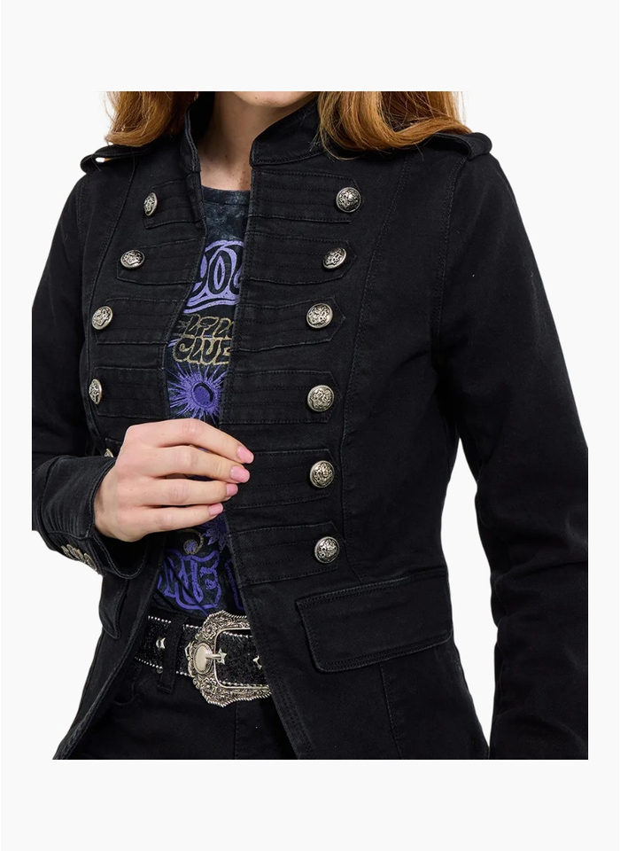 Joe Brown ULTIMATE DENIM MILITARY JACKER-BLACK