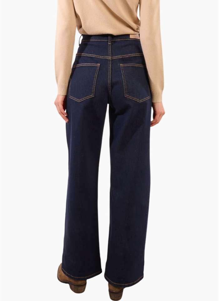 Molly Bracken Pleated Cuffed Jeans