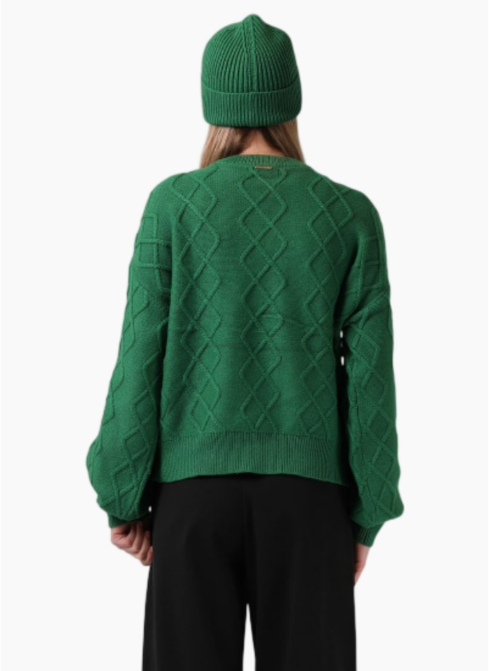 RPM CABLE KNIT GREEN