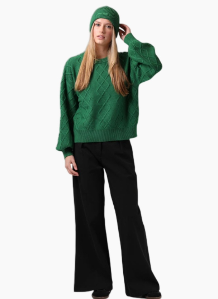 RPM CABLE KNIT GREEN