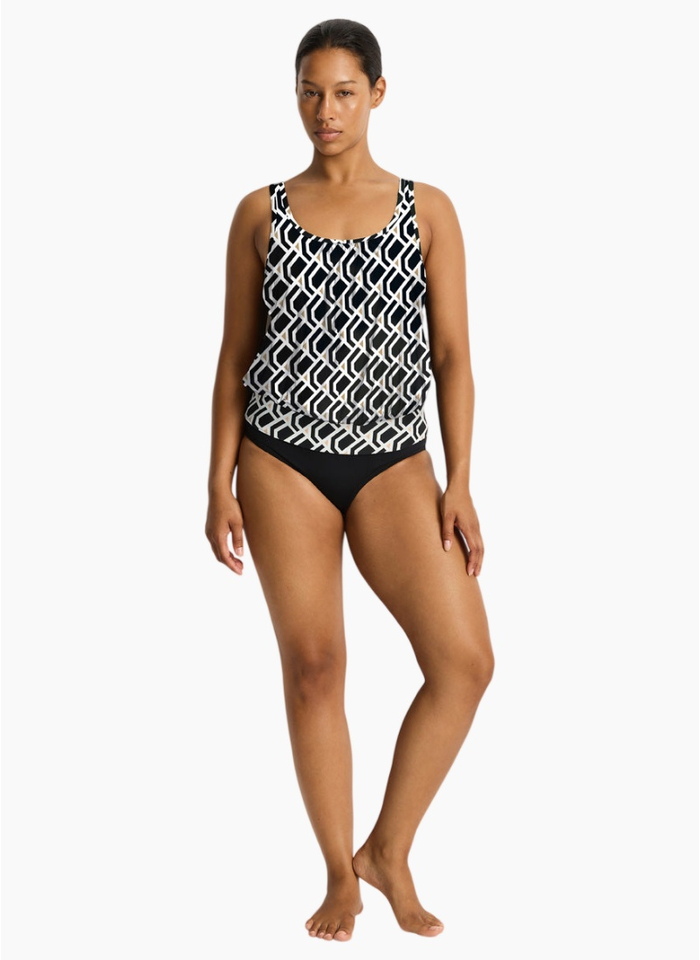 Sea Level Costa Blouson Tank Multifit Tankini