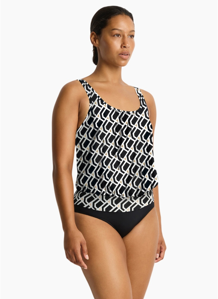 Sea Level Costa Blouson Tank Multifit Tankini