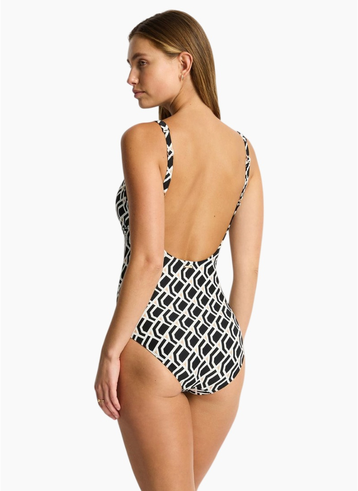 Sea Level Costa Chain Link Longline One Piece