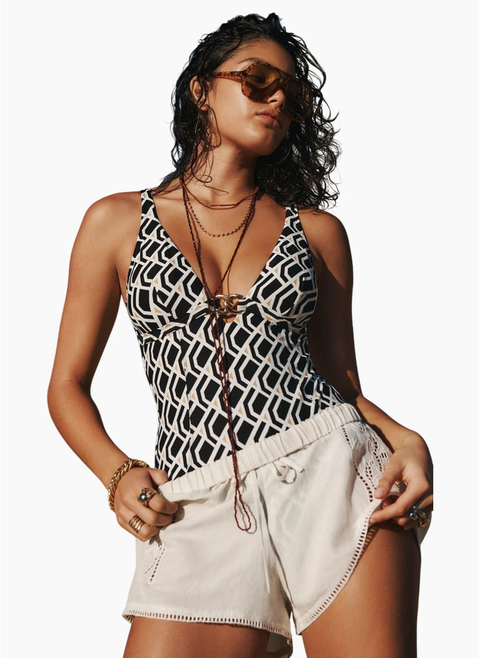 Sea Level Costa Chain Link Longline One Piece