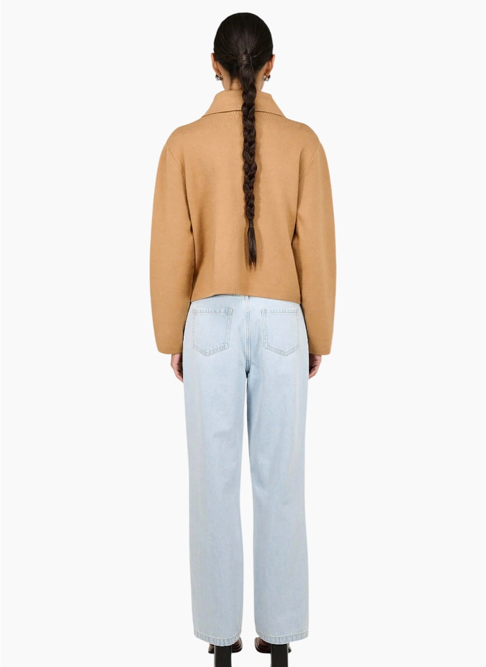 Staple the Label Aura Knit Barn Jacket - Caramel