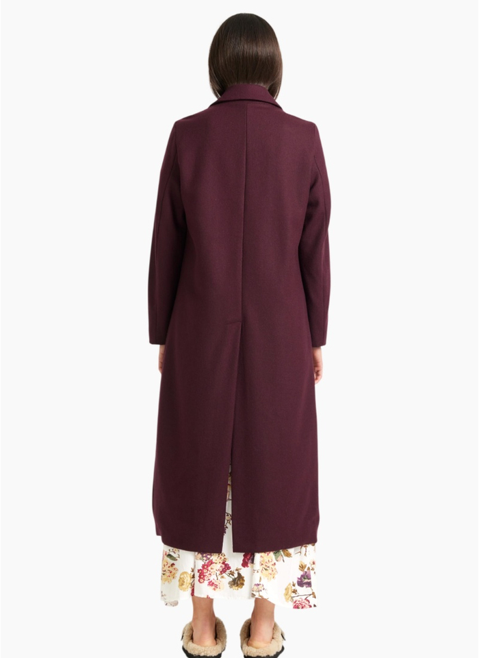 Tuesday Label Archer coat-Merlot