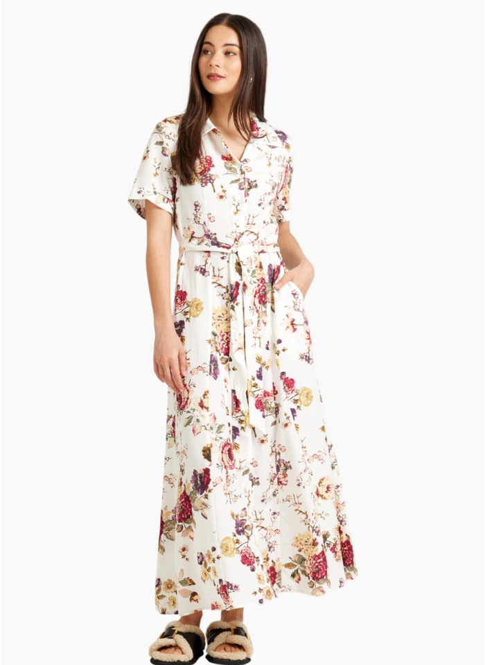 Tuesday Label Godet shirt dress-vintage floral