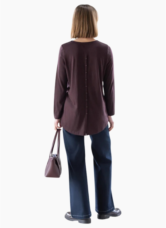 Vassalli Ivey Merino Top - Berry