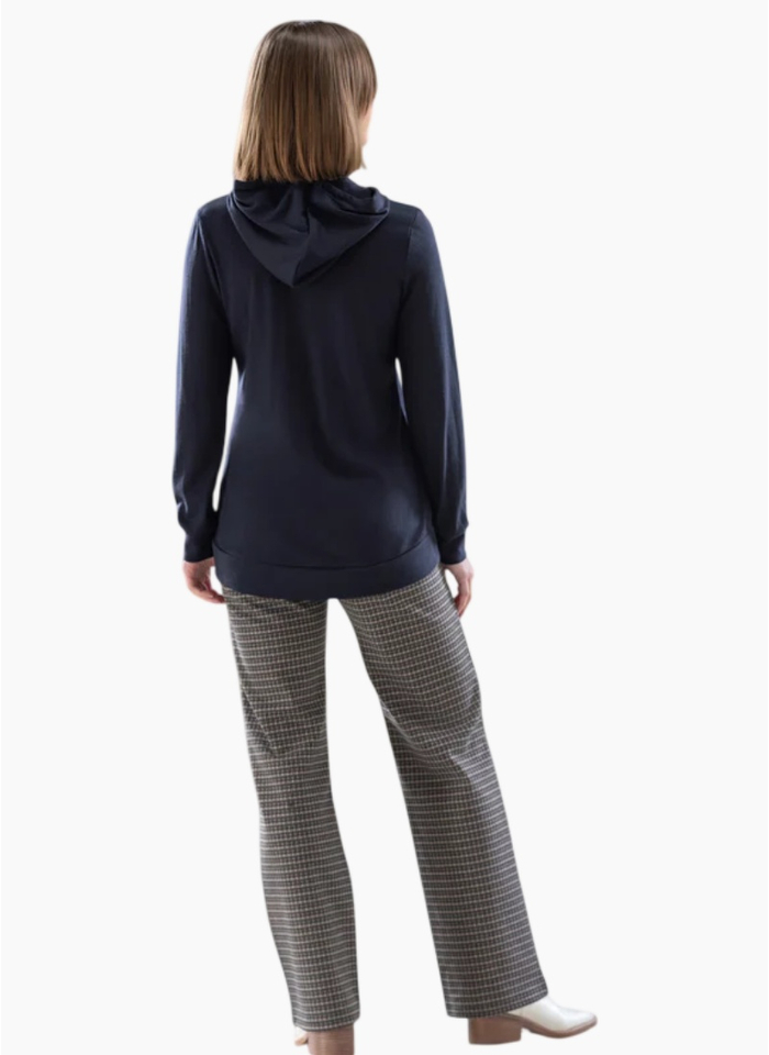 Vassalli Shield Merino Hoodie - Midnight