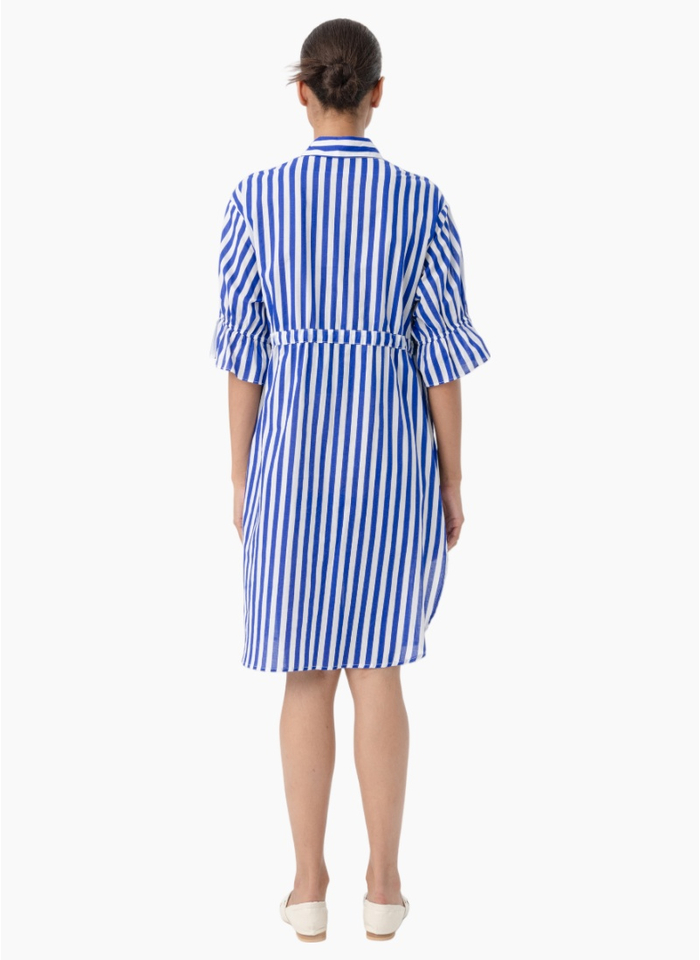 Blacklist 3058 Vena Shirt Dress - Blue Stripe