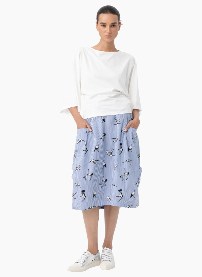 Blacklist 3069 Cooper Skirt - Heron Stripe