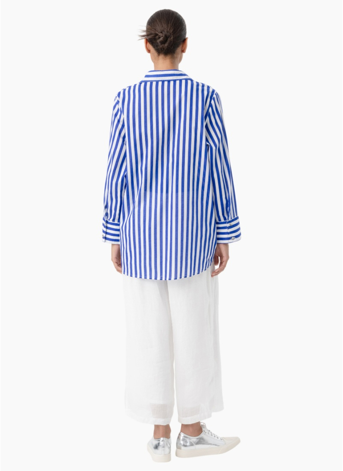 Blacklist 7011 Flora Shirt - Blue Stripe