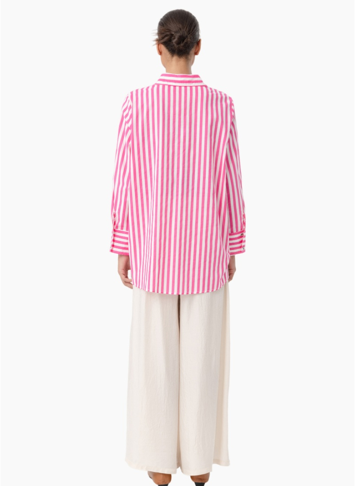 Blacklist 7011 Flora Shirt - Pink Stripe