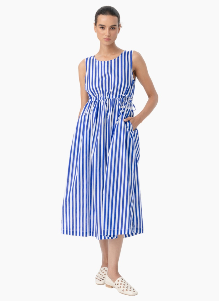 Blacklist 973 Como Dress - Blue Stripe