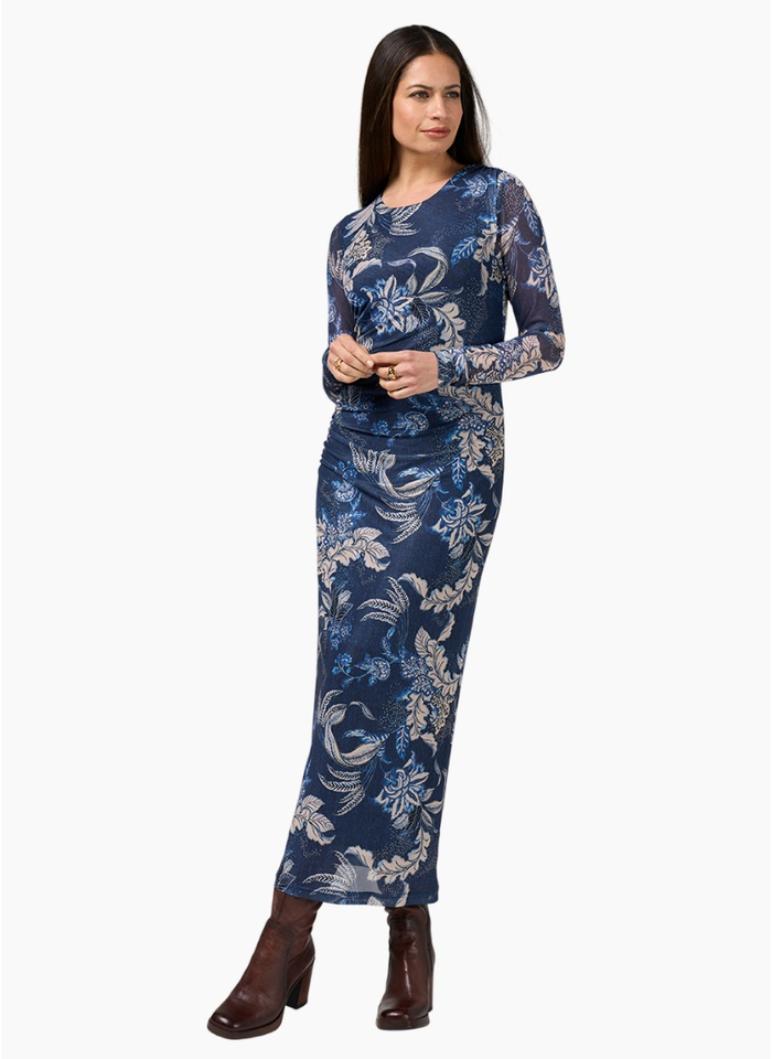 Loobies Story Casella Mesh Dress-Blue