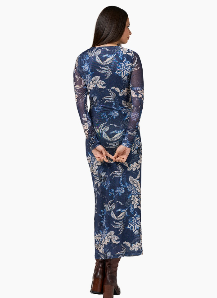 Loobies Story Casella Mesh Dress-Blue