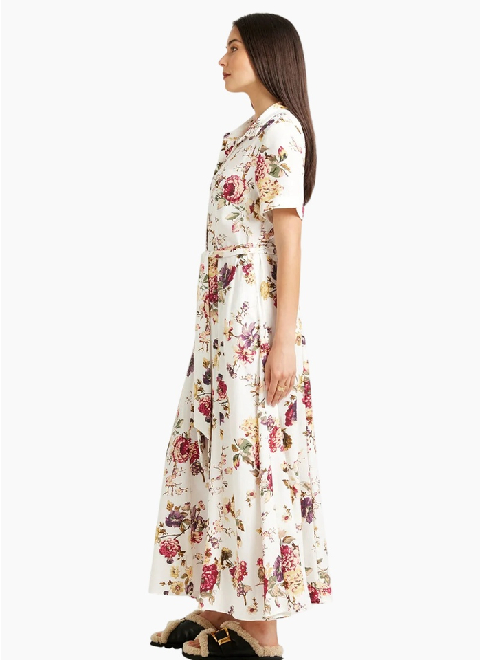 Tuesday Label GODET SHIRT DRESS - Vintage Floral