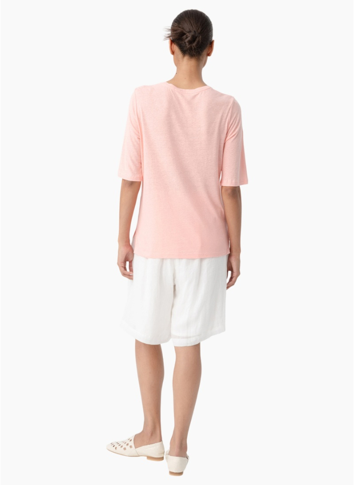 Two by Two 5608 Linen Tee - Pink