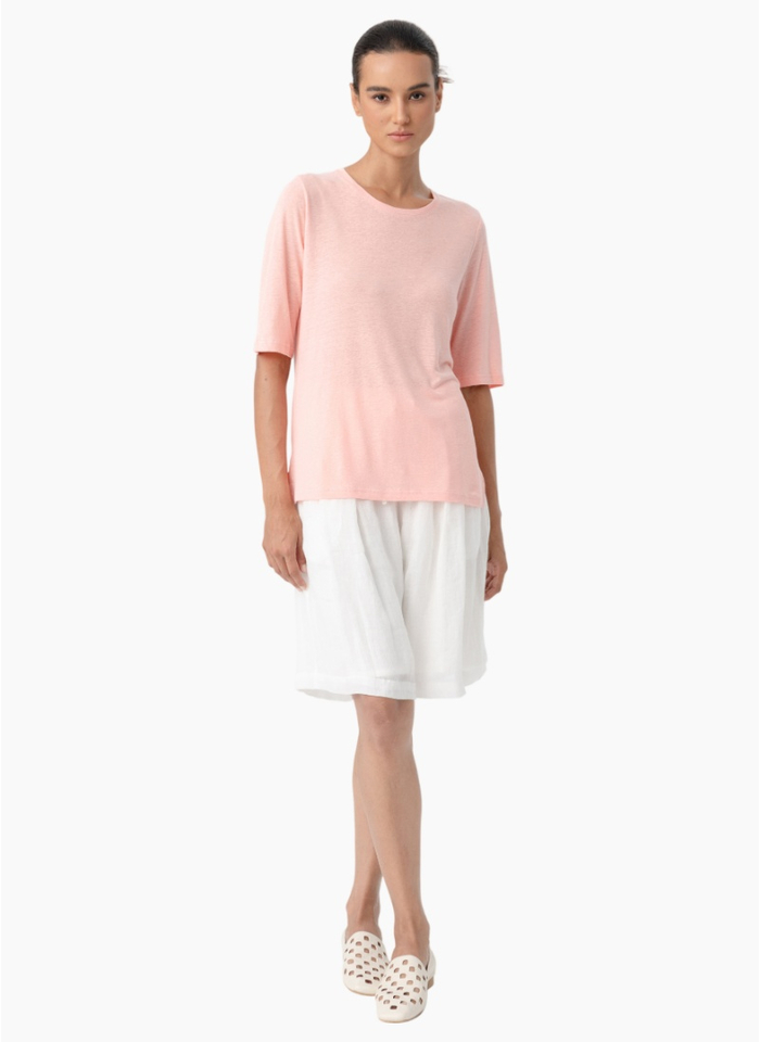 Two by Two 5608 Linen Tee - Pink