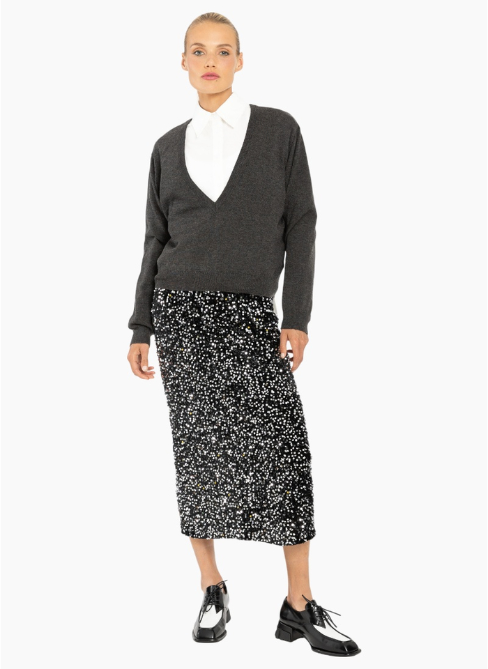 Blacklist 213 Sequin Skirt - Black