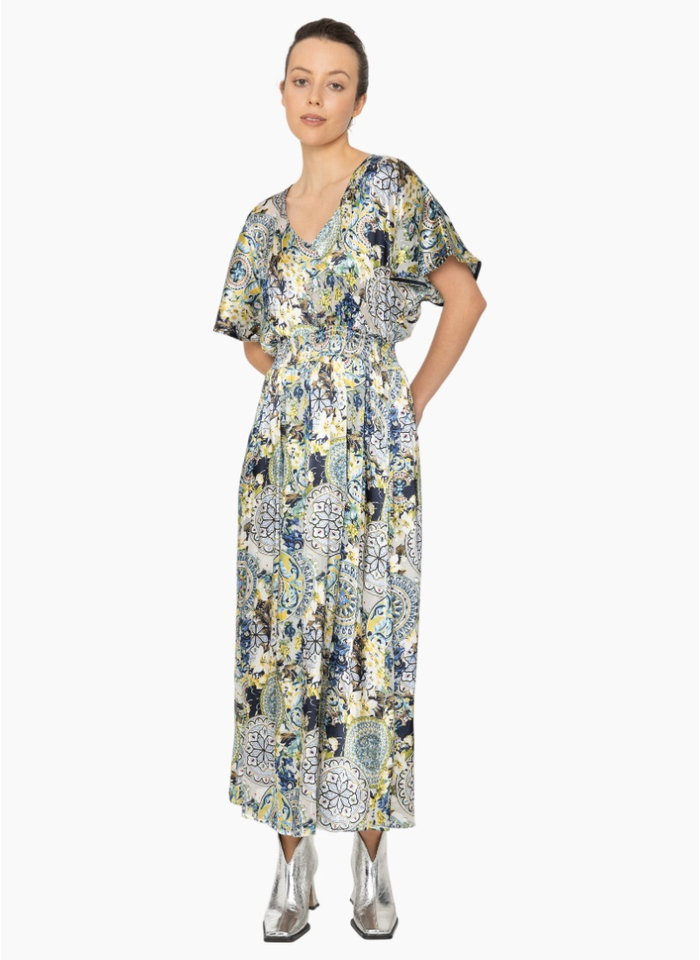 Blacklist 887 Aven Dress - Royal Print