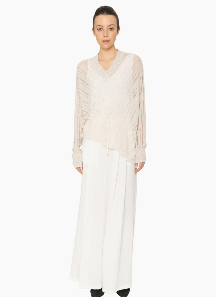 Blacklist KN040 Yari Knit Top - Oatmeal