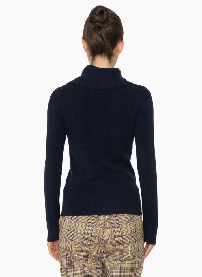 Blacklist KN043 Faye Top - Navy