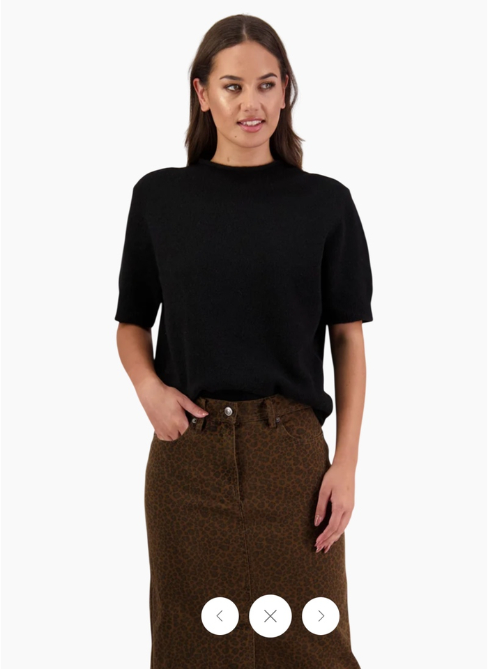 Briarwood Faith Knit Top Black