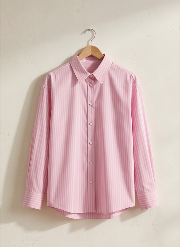 HARLEM Ashley Shirt - Pink/White Stripe