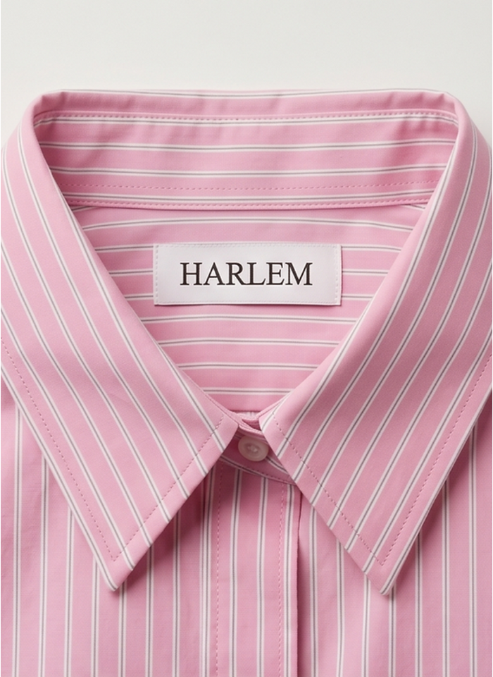 HARLEM Ashley Shirt - Pink/White Stripe