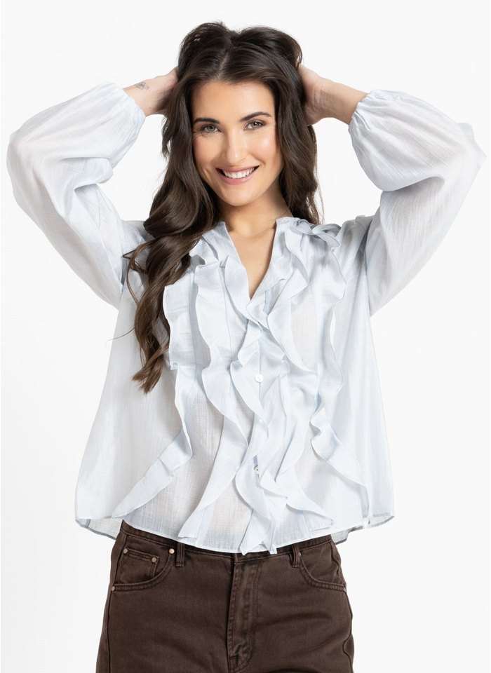 Seeking Lola Once Upon Blouse - Ice
