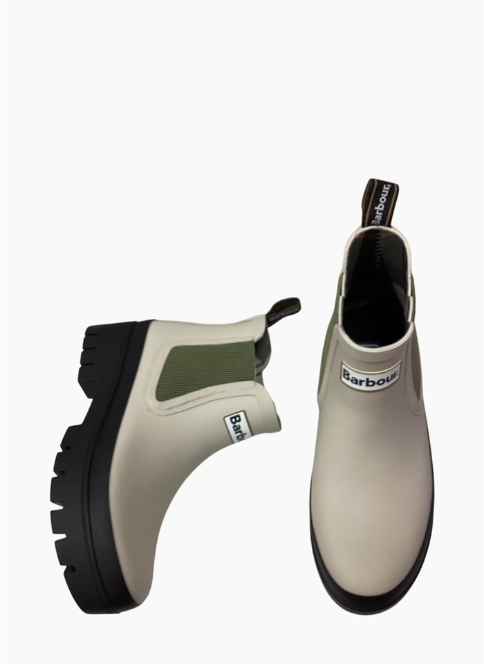Barbour Halton Chelsea Welly Light Oak/Bleached Olive