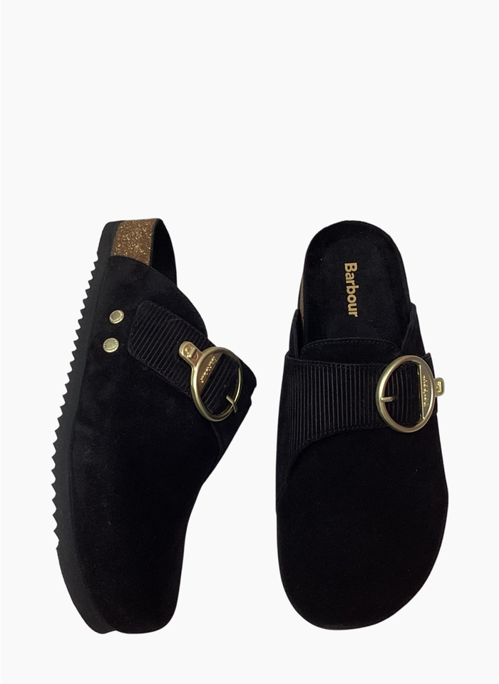 Barbour Kyra Closed Tie Sandal Black