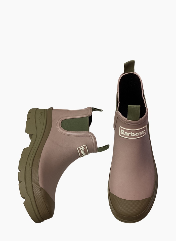 Barbour Nimbus Chelsea Welly Gardenia Pink/Bleached Olive