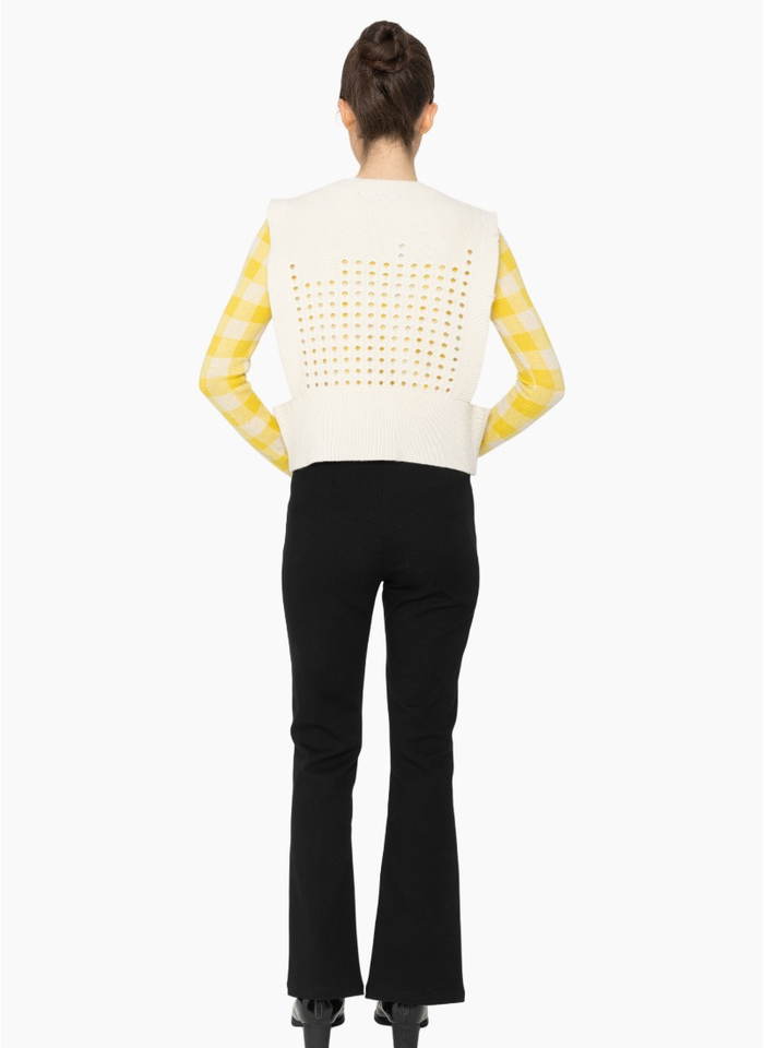 Blacklist KN013 Rey Vest - Winter White