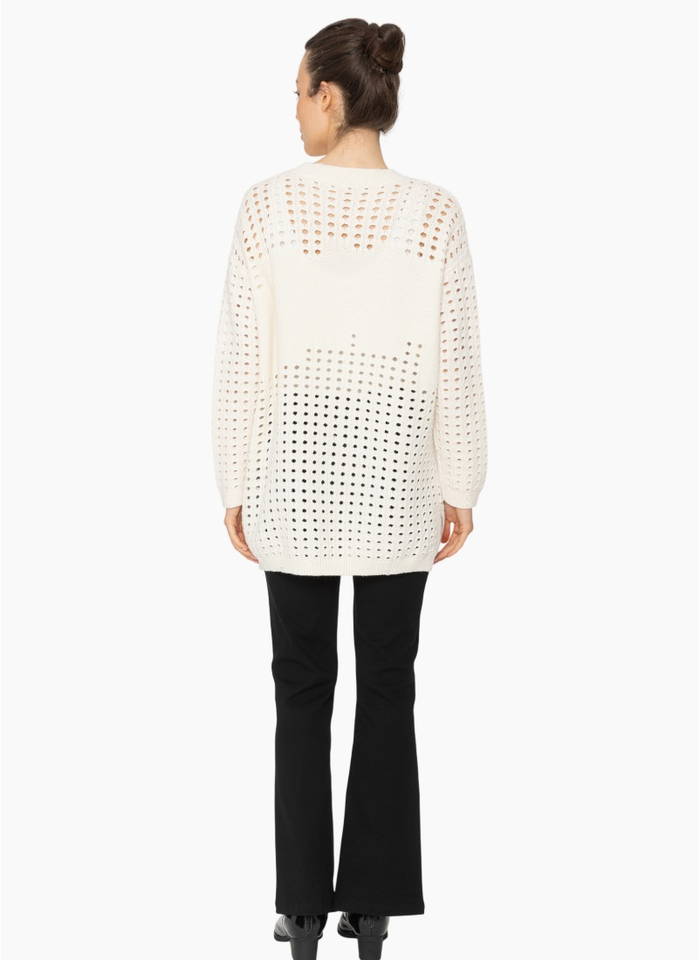 Blacklist KN014 Mikki Tunic - Winter White