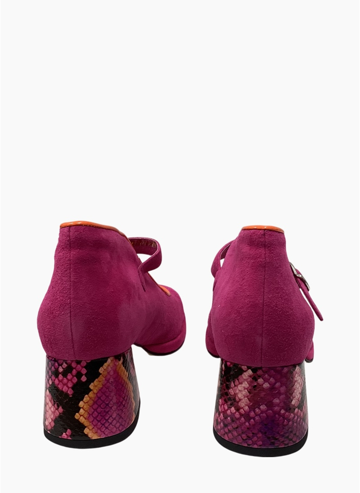 Bresley Podium Heel Hot Pink Multi