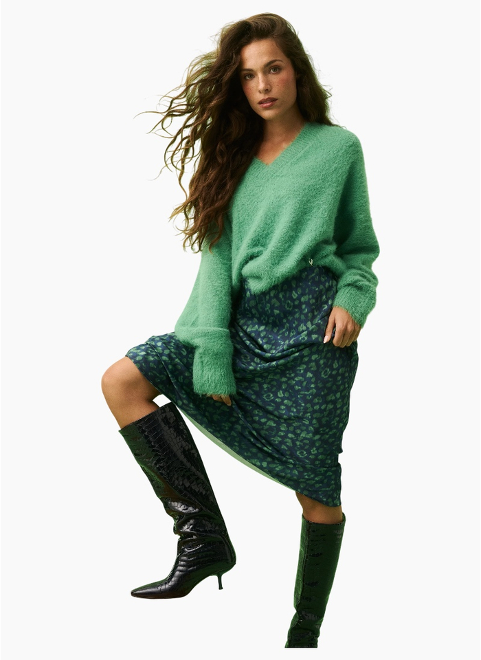Cartel & Willow CW Millie Slip Skirt - Nautica