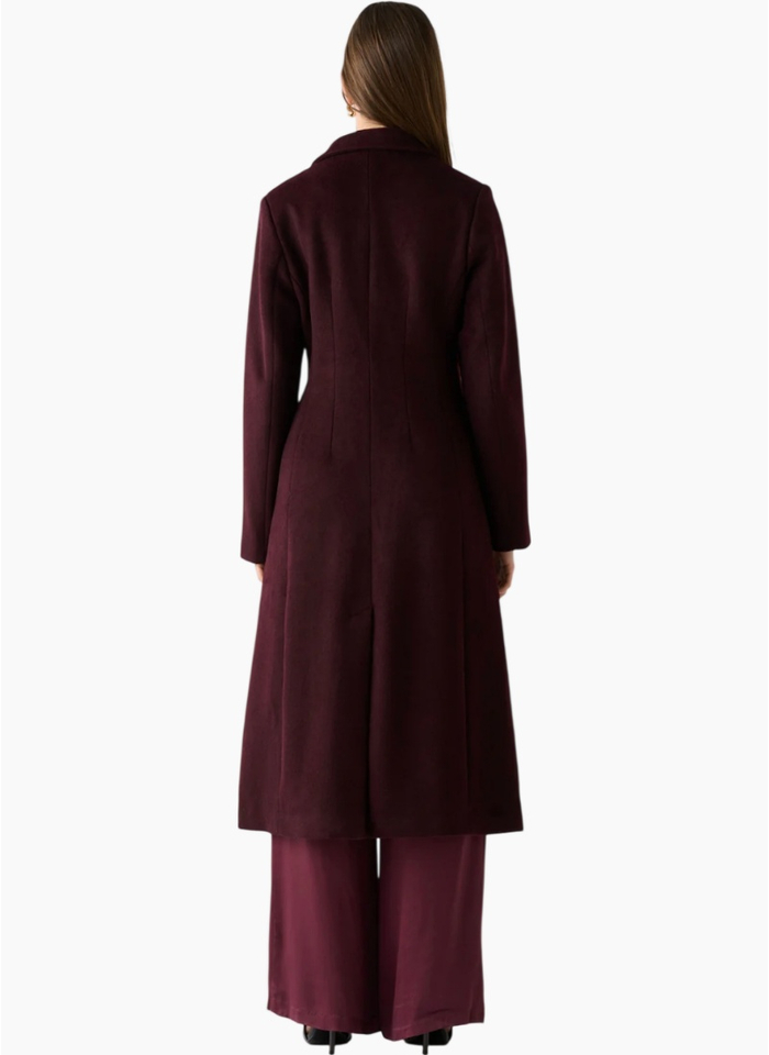 Esmaee Eternal Coat Wine