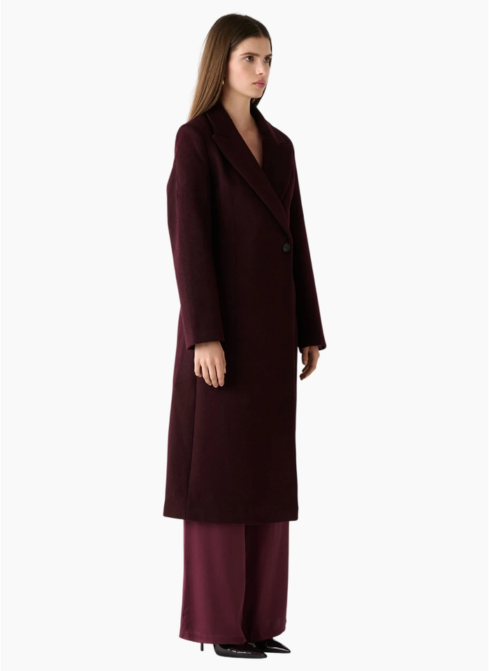 Esmaee Eternal Coat - Wine -TOP SELLING STYLE