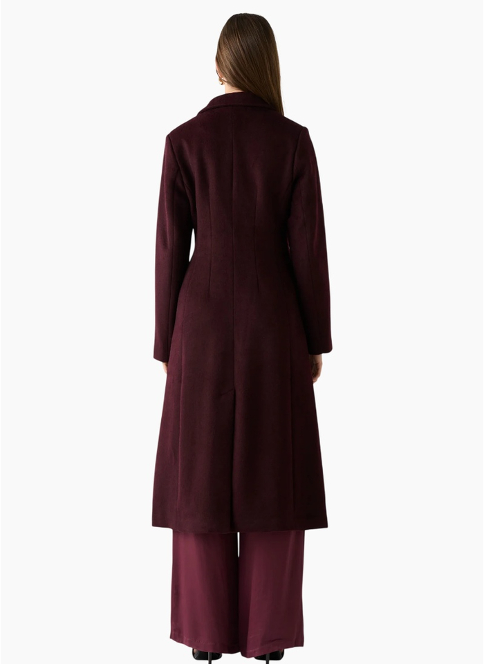 Esmaee Eternal Coat - Wine -TOP SELLING STYLE