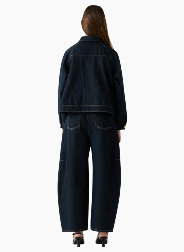 Esmaee Memphis Denim Jacket Dark Indigo