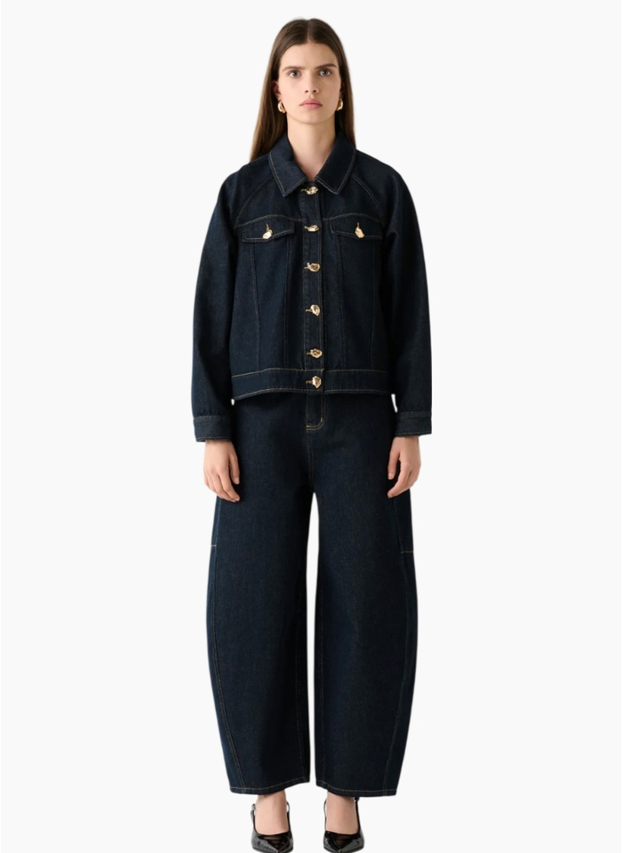 Esmaee Memphis Denim Jacket Dark Indigo