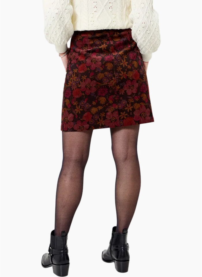 Joe Brown Hattie Printed Cord Button Front Skirt