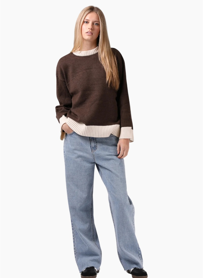 RPM Clara Knit -  Chocolate/Cream