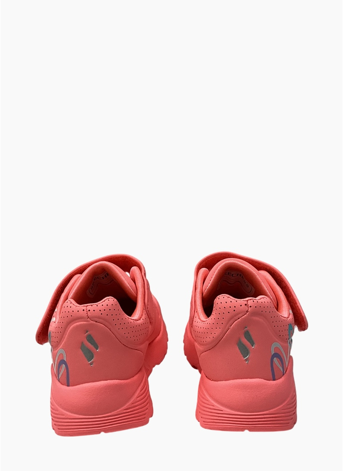 Skechers 314078N UNO Lite Toddler Sneaker Coral/Multi