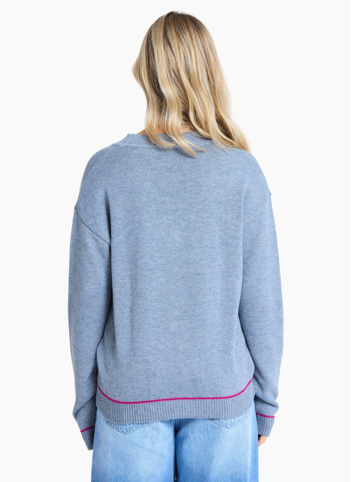 Stella + Gemma Academy Cardigan - Grey Marle