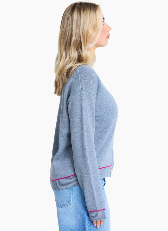 Stella + Gemma Academy Cardigan - Grey Marle