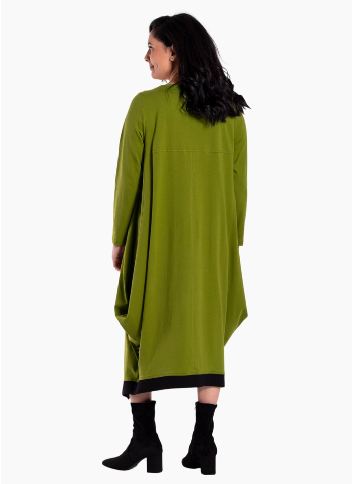 Jellicoe Urban Fold Dress-Kiwi