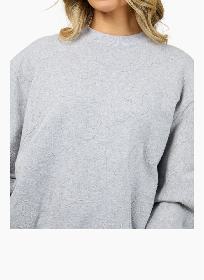 All About Eve Serif Oversized Crew